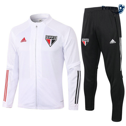 Veste Survetement São Paulo Blanc 2020-2021