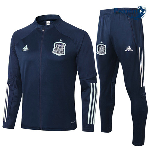 Veste Survetement Espagne Bleu Marine 2020-2021