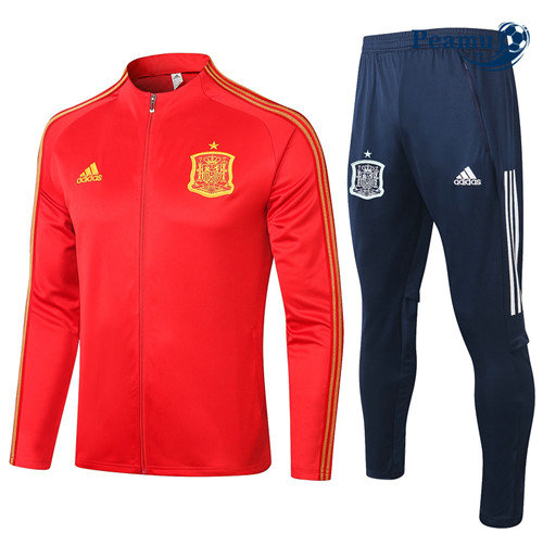 Veste Survetement Espagne Rouge 2020-2021