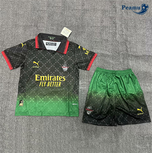 Maillot foot AC Milan Enfant 4th Noir 2024-2025