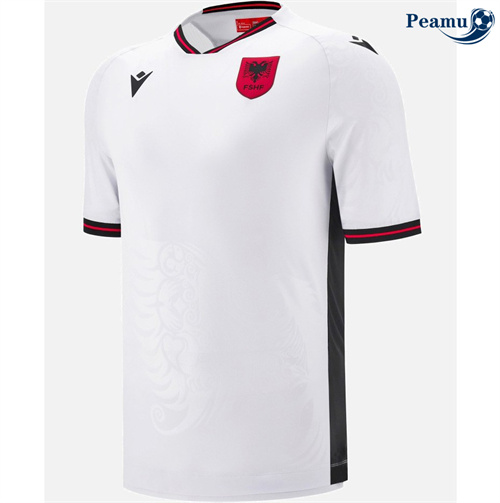 Maillot foot Albanie Exterieur Blanc 2025-2026