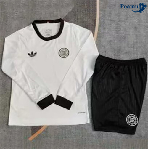 Maillot foot Allemagne Enfant 120e anniversaire Manche Longue Blanc 2025-2026