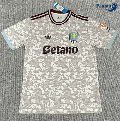 Maillot foot Aston Villa Gris 2025-2026