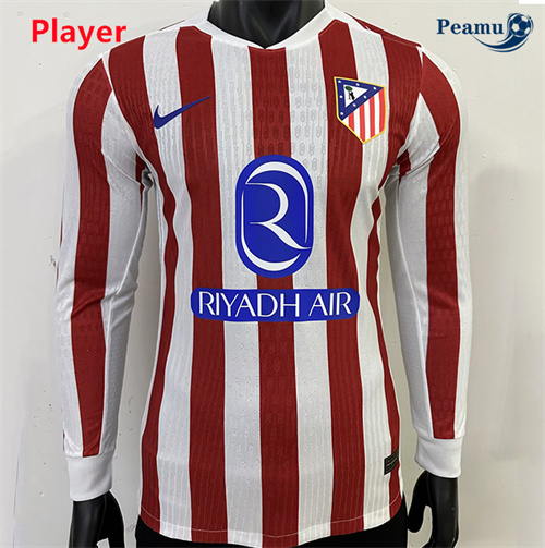 Maillot foot Atletico Madrid Player Domicile Manche Longue 2025-2026