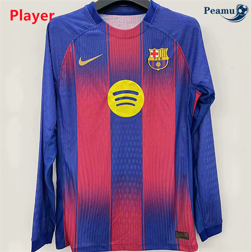 Maillot foot Barcelone Player Manche Longue Rouge 2025-2026