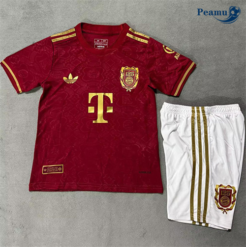 Maillot foot Bayern Munich Enfant Rouge 2025-2026
