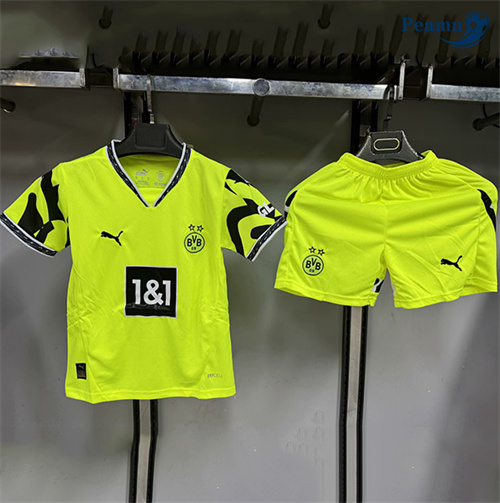 Maillot foot Borussia Dortmund Enfant Vert 2025-2026