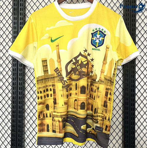 Maillot foot Brésil Special Jaune 2025-2026