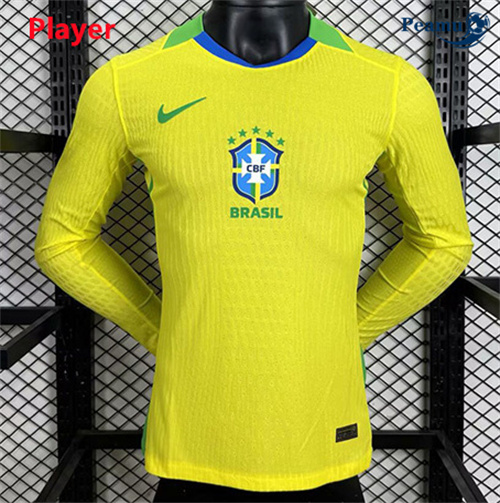Maillot foot Brésil Player Domicile Manche Longue 2025-2026