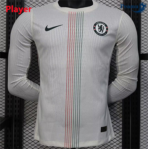 Maillot foot Chelsea Player Manche Longue Blanc 2025-2026