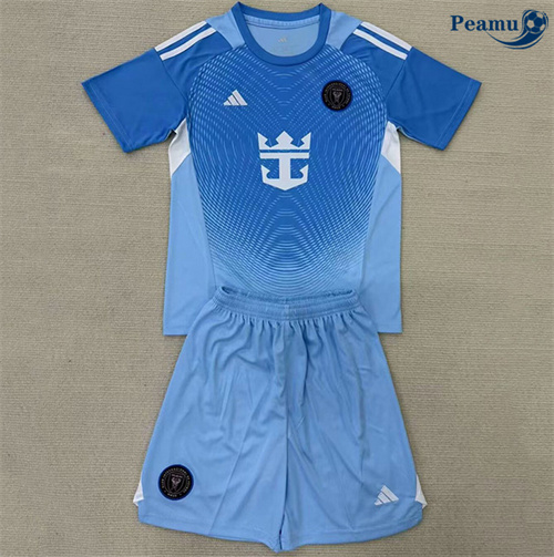Maillot foot Inter Miami Enfant Gardien De But Bleu 2025-2026