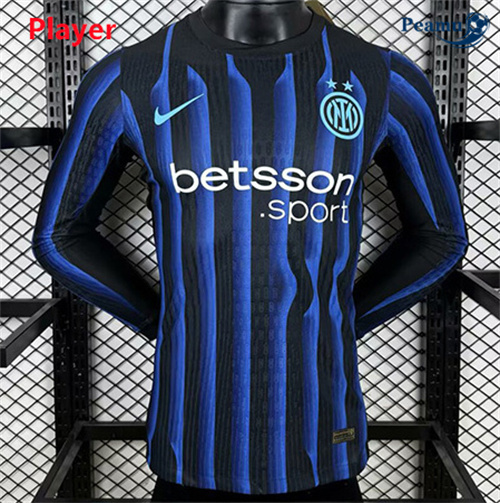 Maillot foot Inter Milan Player Domicile Manche Longue 2025-2026