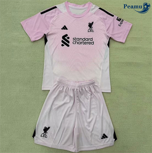 Maillot foot Liverpool Enfant Gardien De But Rose 2025-2026