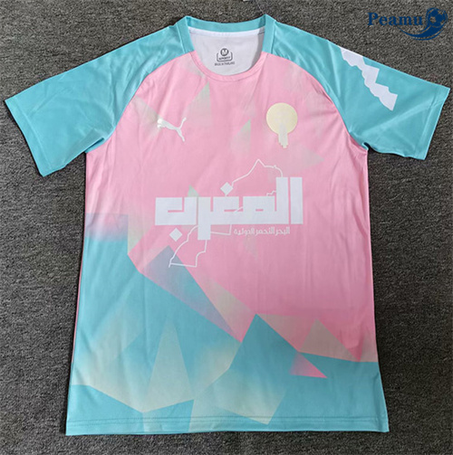 Maillot foot Maroc Training Rose 2025-2026