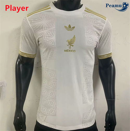 Maillot foot Mexique Player Gold Cup Special Blanc 2025-2026