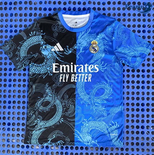Maillot foot Real Madrid Training dragon Bleu 2025-2026