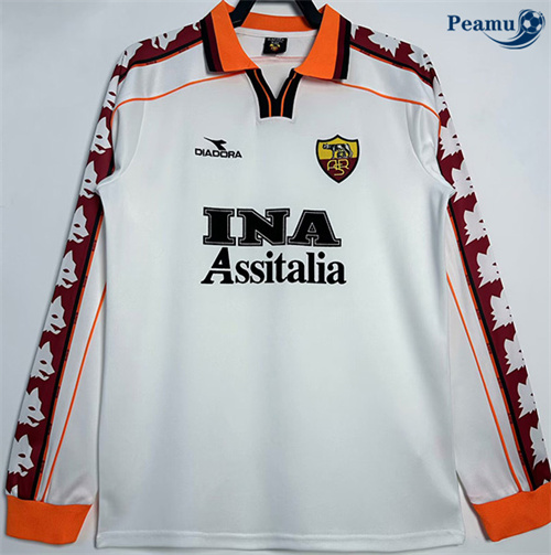 Maillot foot Maillot Rétro AS Rome Exterieur Manche Longue 1998-99
