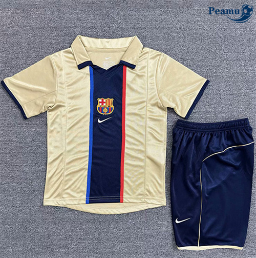 Maillot foot Maillot Rétro Barcelone Enfant Exterieur 2001-02