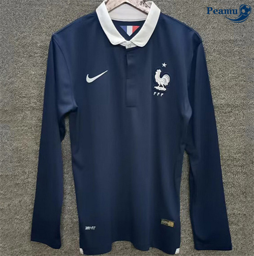 Maillot foot Maillot Rétro France Domicile Manche Longue 2014