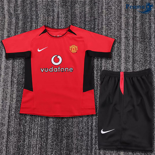 Maillot foot Maillot Rétro Manchester United Enfant Domicile 2002-04