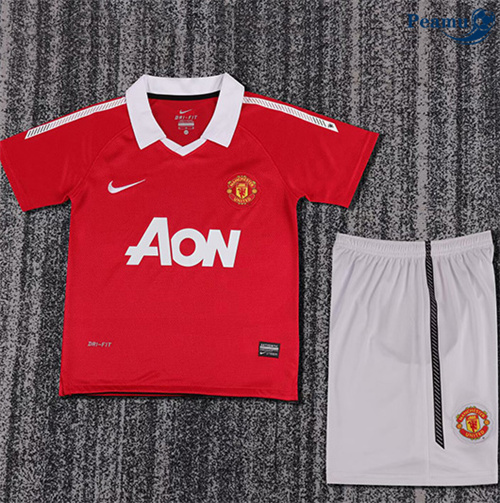 Maillot foot Maillot Rétro Manchester United Enfant Domicile 2010-11