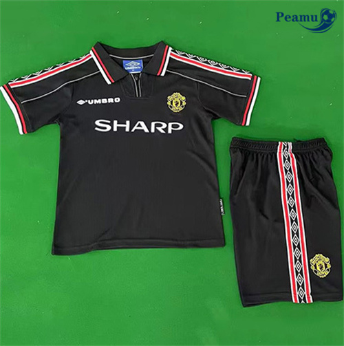 Maillot foot Maillot Rétro Manchester United Enfant Exterieur 1998-99