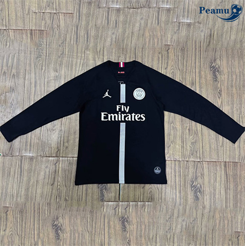 Maillot foot Maillot Rétro PSG Manche Longue Noir 2018-19