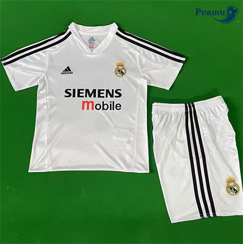 Maillot foot Maillot Rétro Real Madrid Enfant Domicile 2004-05