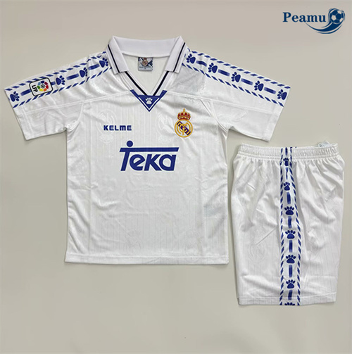 Maillot foot Maillot Rétro Real Madrid Enfant Domicile 1996-97