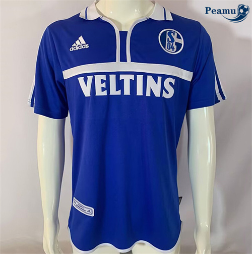 Maillot foot Maillot Rétro Schalke 04 Domicile 2000-02