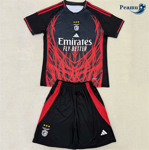 Maillot foot S.L Benfica Enfant Noir 2025-2026