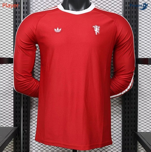 Maillot foot Manchester United Player Manche Longue Retro Rouge 2026-2027