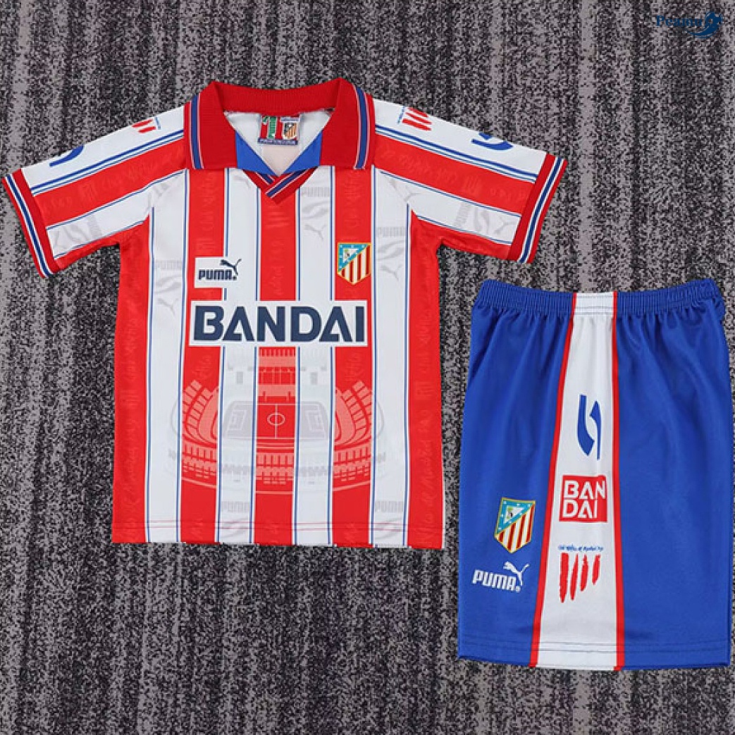 Maillot foot Rétro Atletico Madrid Enfant Domicile 1996-97
