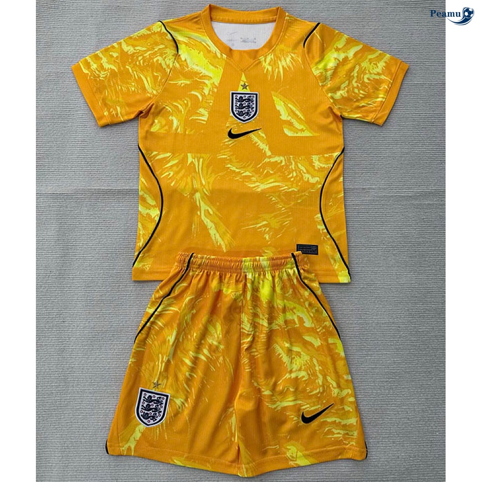 Maillot foot Angleterre Enfant Gardien de but Jaune 2026