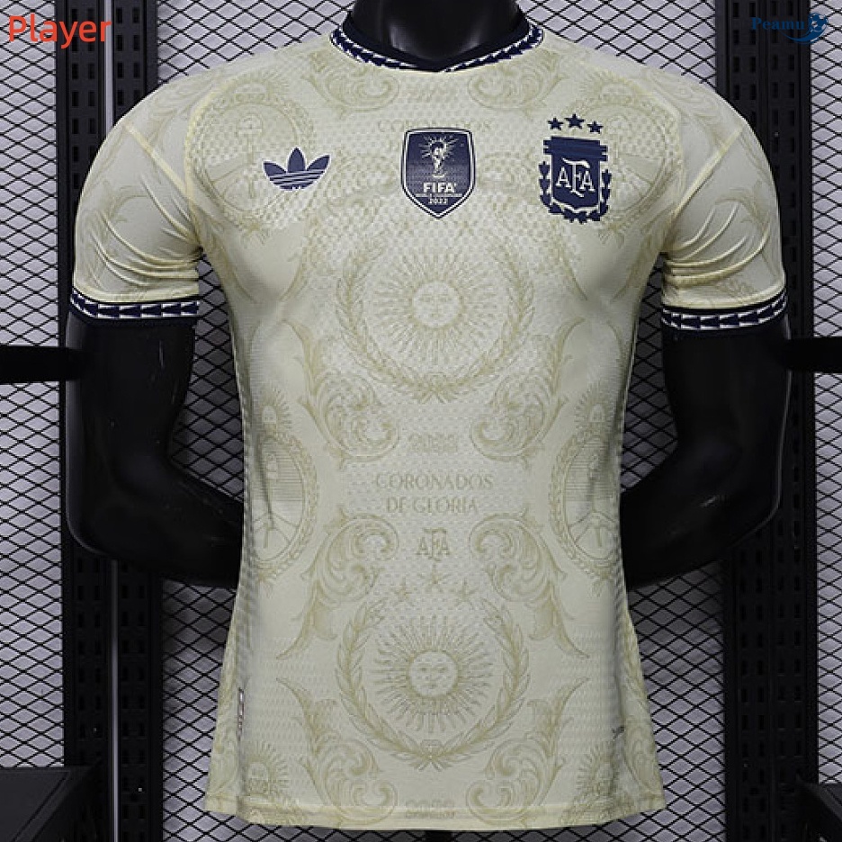 Maillot foot Argentine Player spéciale Jaune 2026