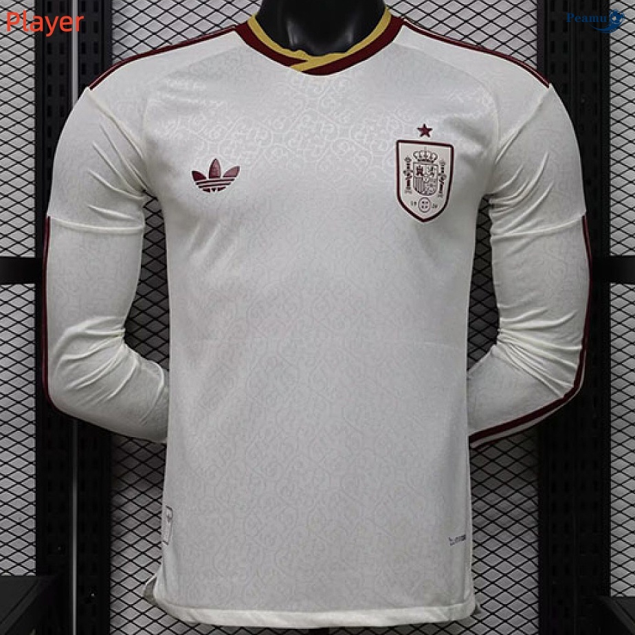 Maillot foot Espagne Player Exterieur Manche Longue 2026