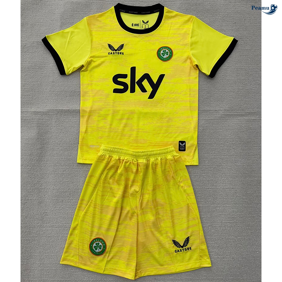 Maillot foot Irlande Enfant Gardien de but Jaune 2026