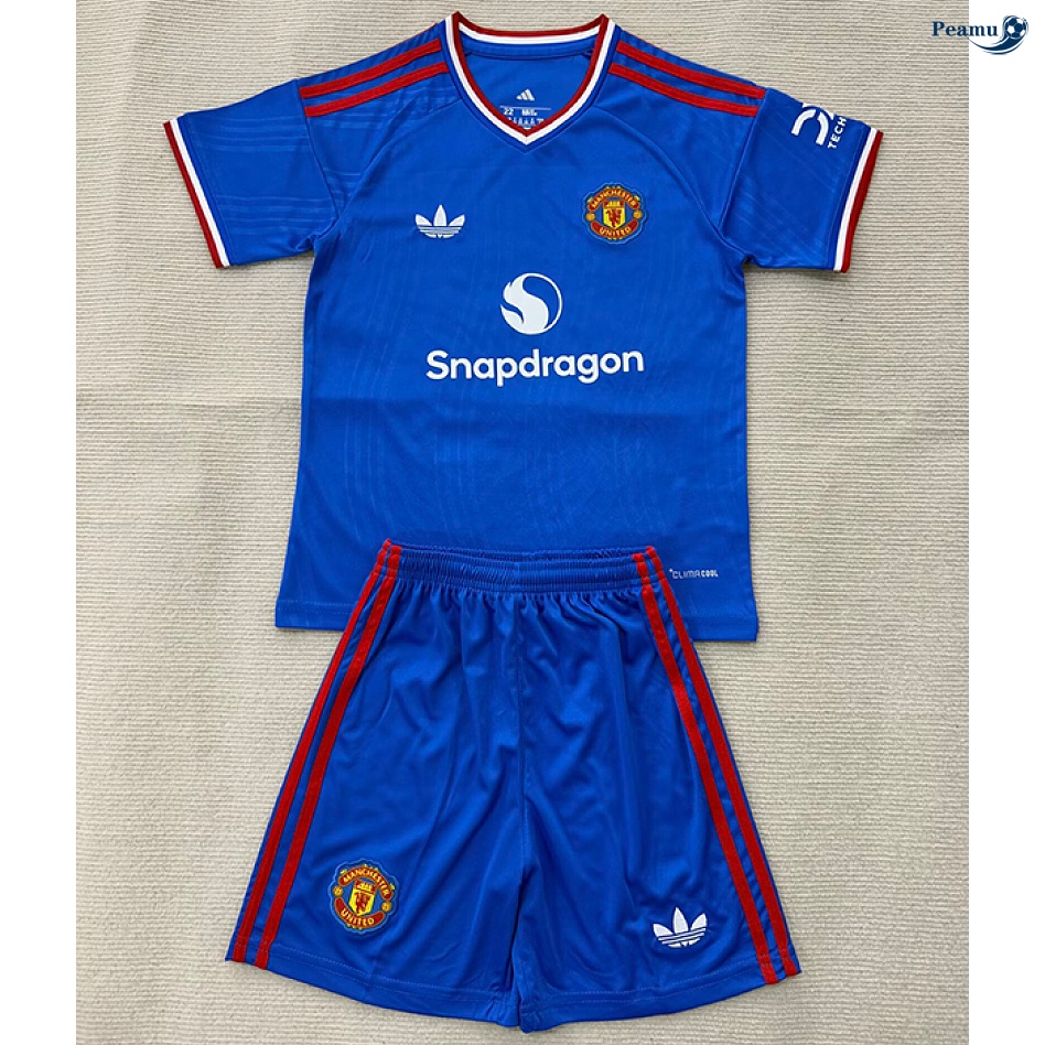 Maillot foot Manchester United Enfant Bleu 2026