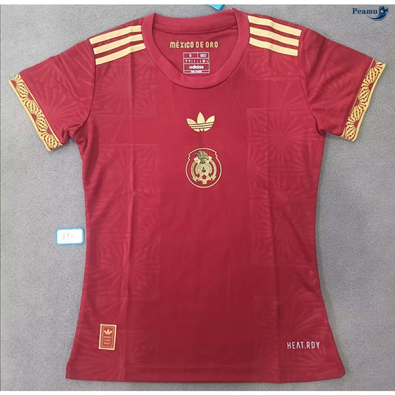Maillot foot Mexique Femme Dame des tasses Rouge 2026