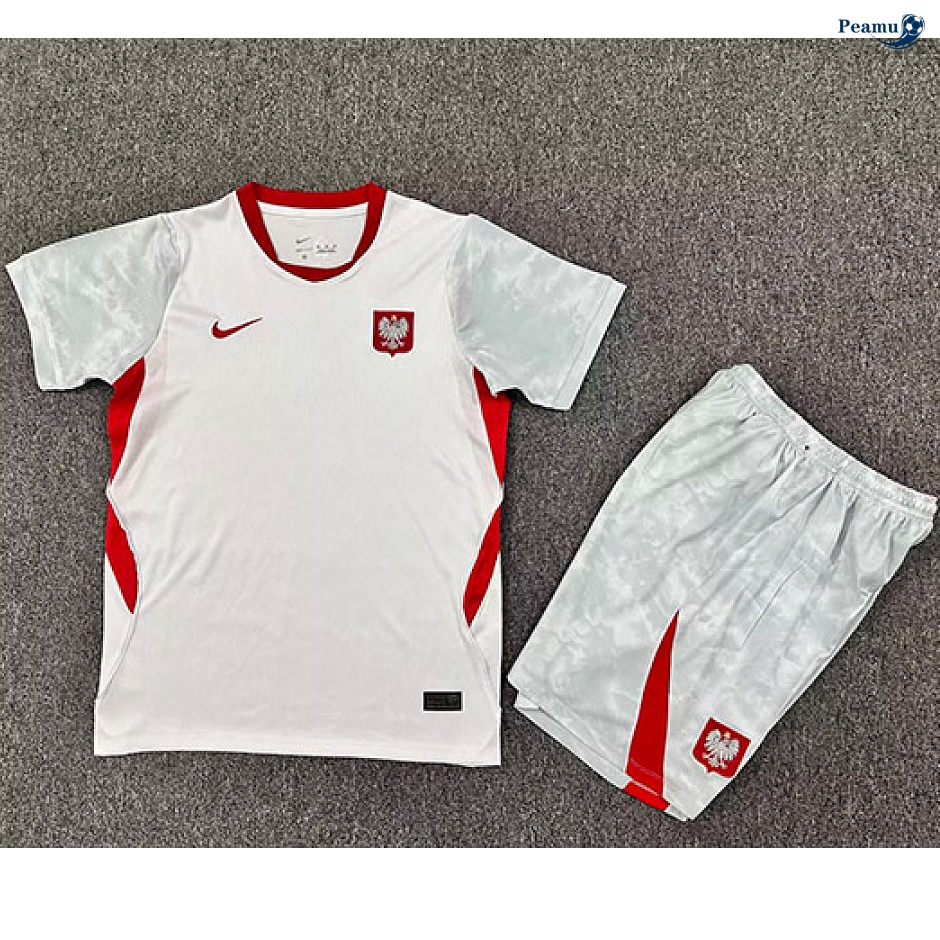 Maillot foot Pologne Enfant Domicile 2026