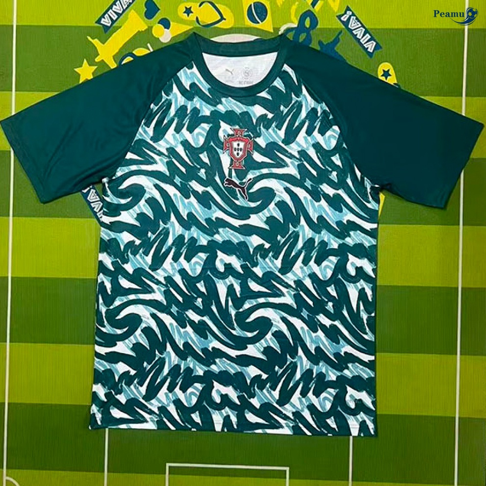 Maillot foot Portugal Training Vert 2026