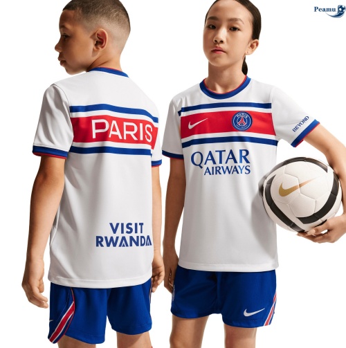 Maillot foot PSG Enfant Dri-FIT Domicile Pre-Match Blanc 2026-2027