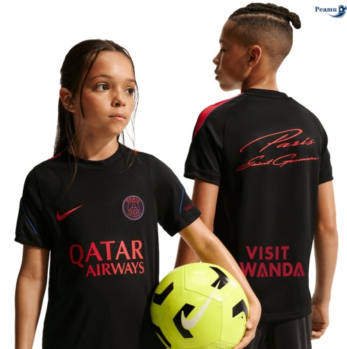 Maillot foot PSG Enfant Pre-Match Noir 2026-2027