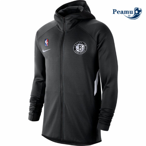 Peamu - Giacca Survetement A Capuche Brooklyn Nets - Noir