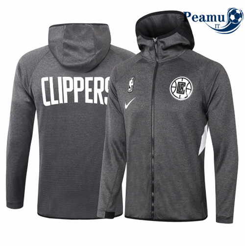 Peamu - Giacca Survetement A Capuche LA Clippers - Noir