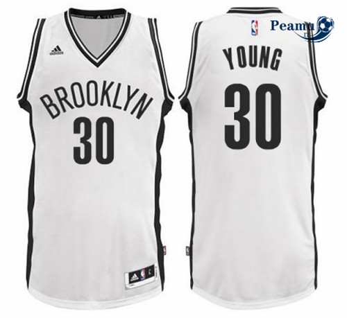 Peamu - Thaddeus Young, Brooklyn Nets - Blanc