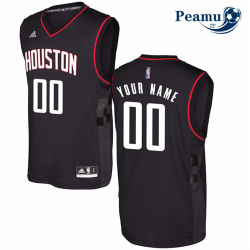 Peamu - Custom, Houston Rockets - Noir Space City