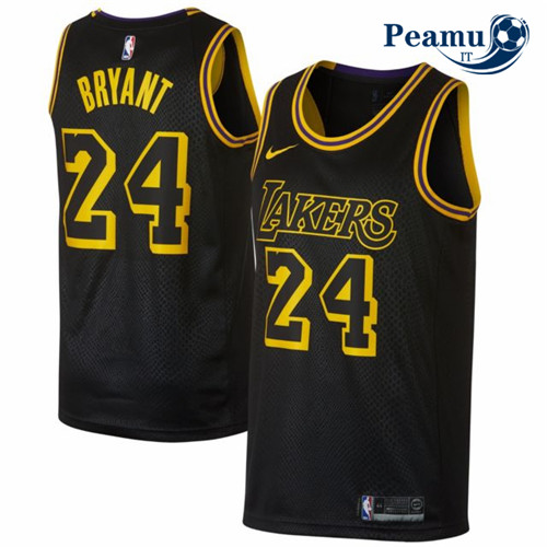 Peamu - Kobe Bryant, Los Angeles Lakers #24 Noir