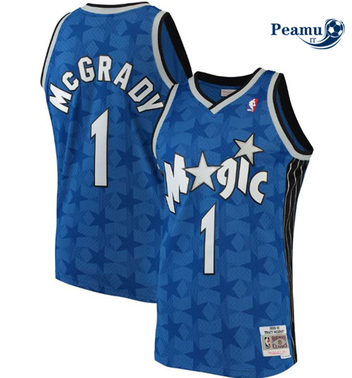 Peamu - Tracy McGrady, Orlando Magic, Mitchell&Ness - Bleu