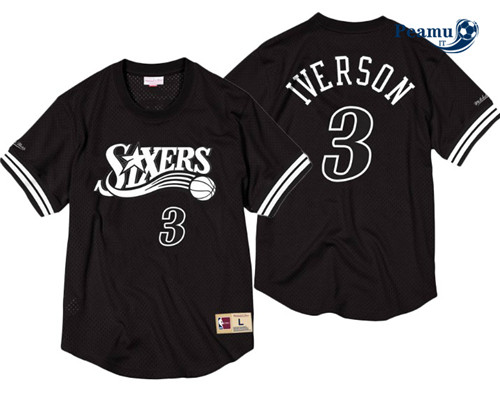 Peamu - Allen Iverson, Philadelphia 76ers - Mitchell & Ness Noir & Blanc